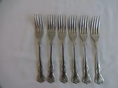 £16 • Buy 6 X Vintage 20 Cm Kings Pattern Dinner Forks Stainless Steel