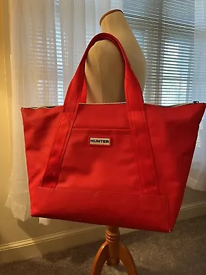 Hunter For Target Women’s Red Oversized Zipper Overnight Tote Bag • $45