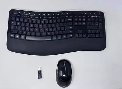 Microsoft Comfort 5050 Wireless Ergonomic Mouse And Keyboard Combo • $42.50