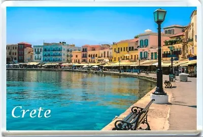 £3.75 • Buy Crete, Chania Town Greek Islands Fridge Magnet-1