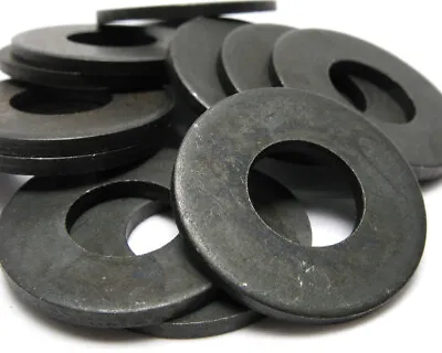 Flat Washer 3/8  X 1  X 0.08  Steel Black 50pcs • $7.99