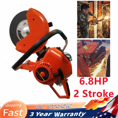 $225.06 • Buy 6.8HP Disc Petrol Demolition Saw Concrete Cut Off Dry Demo Road Cutter Machine