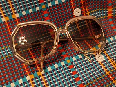 Iconic Vintage Ted Lapidus Sunglasses 1970’s PARIS FRANCE Rose Gold • $150