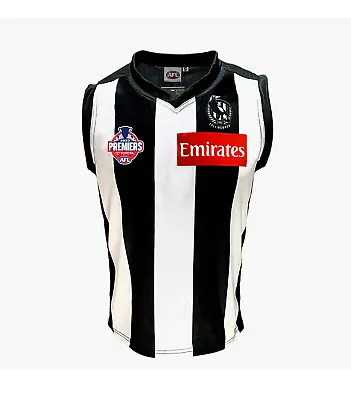 AFL Collingwood Home Guernsey Footy Magpies Premiers Jersey Jumper Youth Men Kid • $49.99