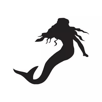 Mermaid Silhouette - Vinyl Decal Sticker - Multiple Color & Sizes - Ebn450 • $3.71