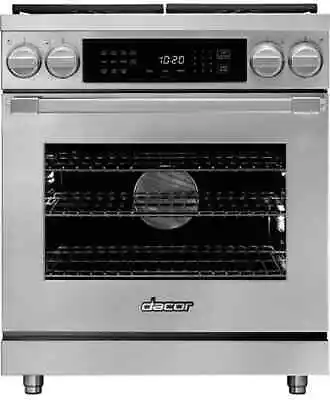 DACOR HDPR30SLP - 30 Inch Freestanding Professional Dual Fuel Range • $3999