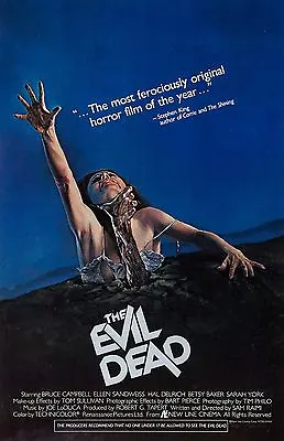 The Evil Dead Movie Poster : 11 X 17 Inches : Bruce Campbell Sam Raimi • $13.96