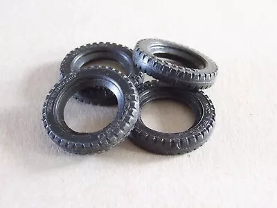 4 Meccano Black Neoprene Tyres For 1 Inch Pulleys Part 142c • £2