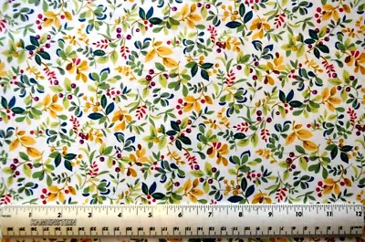 Red Rooster The Quilters Kitchen Collection Plants  By The 1/2 Yd Cotton Fabric • $4.99