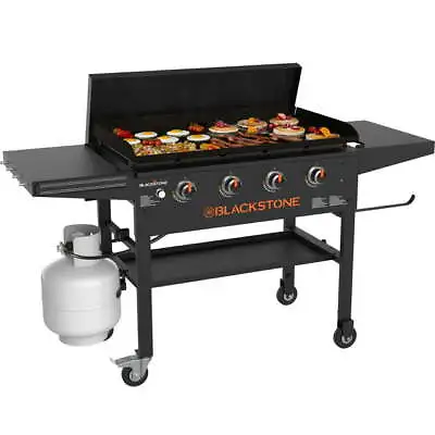 Griddle Cooking Station Outdoor  BBQ Propane Griddle 4-Burner 36  W/ Hard Cover • $575.45