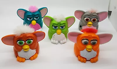 Lot Of 5 McDonald's FURBY Hard Plastic Toys Happy Meal Toys 1998 Vintage Furby's • $6.99