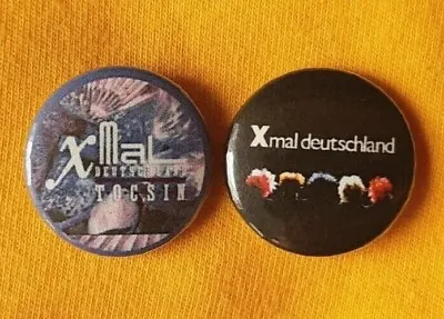 X Mal Deutschland (4AD) Two 25mm Button Badges Inc 'Tocsin' Design. Free UK P&P! • £3.59