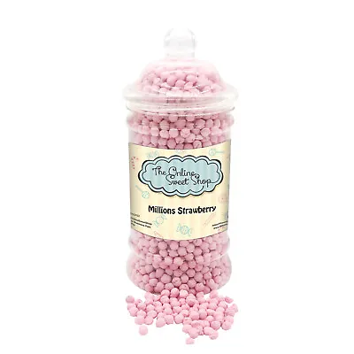 Millions Strawberry Sweets Jar Pick And Mix Candy Retro Party Treats • £10.30