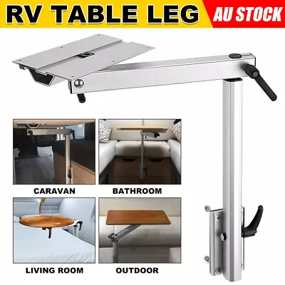 RV Aluminum Alloy 360° Rotatable Height Adjustable Camper Caravan Table Leg AU • $90.95