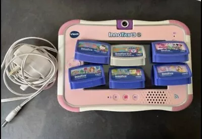 £35 • Buy Pink Vtech InnoTAB 3S And Games Console And Charger Girls BUNDLE Excellent
