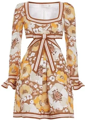 Zimmermann Super Eight Ribbon Dress 0 • $254.44