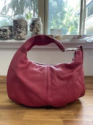 $80 • Buy OROTON Red Leather Hobo Shoulder Bag Handbag S6