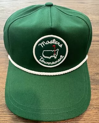 New 2024 Masters Tournament Green Vintage Logo Embroidered Rope Snapback Hat • $59