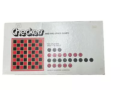 Vintage 1974 Whitman Checkers Game And Five Other Games 4708 • $11