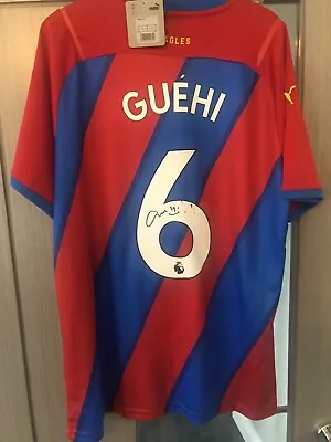 £90 • Buy Marc Guehi Signed Crystal Palace Shirt With COA England 