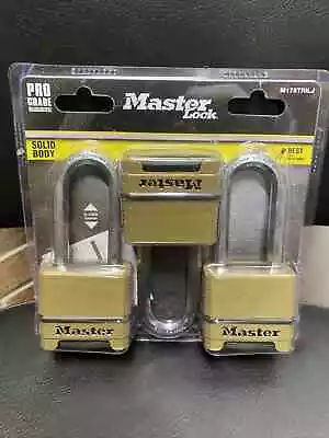 Master Lock Solid Body Pro Grade M175TRILJ Combination Lock 3-Pack • $32