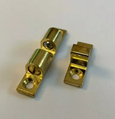 £3.95 • Buy Solid Brass Double Ball Cabinet Cupboard Door Roller Latch Catch 42mm UNION