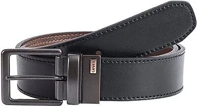 New Mens Levis Reversible Casual Leather Adjustable Belt • $22.50