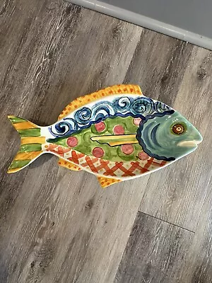 Vicki Carroll Pottery Fish Platter • $35