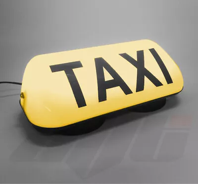 36cm Taxi Roof Sign Aerodynamic Magnetic Taximeter Cab Top Lamp 12V Yellow Light • $43.50