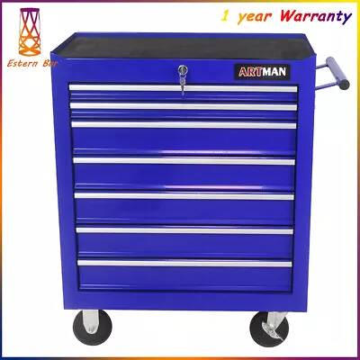 7 Drawers Rolling Tool Box Cart Tool Storage Cabinet Steel Lockable Tool Chest • $249