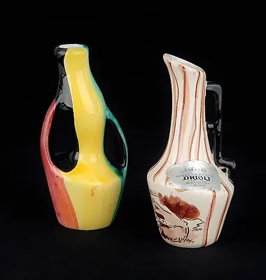 Two Vintage Miniature Ceramic Bottles Drioli Marmaca Italy Empty • £9