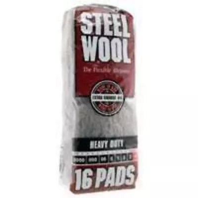 Homax 106607-06  Rhodes America  Steel Wool Pad Extra Course #4 16Pk • $11.57