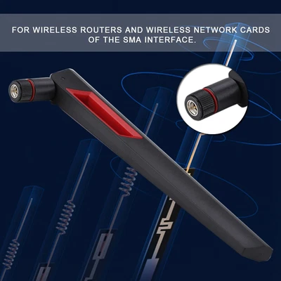 £8.01 • Buy WiFi Router SMA Male 8DBi Wireless Network Card External Router Antenna For BLW