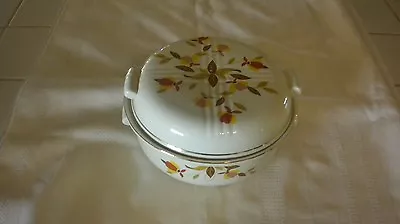 Hall's Superior Jewel Tea Autumn Casserole W/lid Appr.mary Dunbar • $24.95