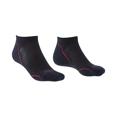 Bridgedale Men's Ultra Light T2 Merino Performance Low 710259/265 Anthracite/Ora • $22.39