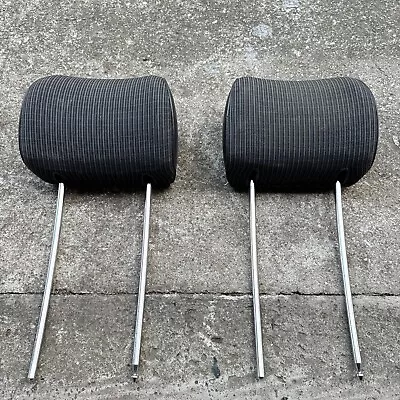 Mercedes W201 190E Front Headrests Pair Left Right Pair- Gray Blue 💯 • $129