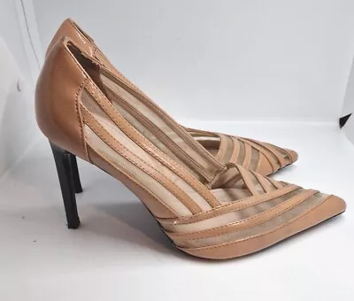 Zara Beige  Heeled Court Shoes  Size Eu 39 Uk  6.  /g  • £29