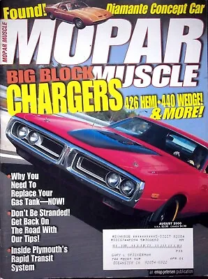 426 Heml - Mopar Muscle Magazine August 2000 - Volume 12 Number 8 • $4.87
