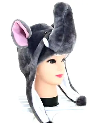 $8.69 • Buy Elephant Aviator Pilot Party Halloween Costume Animal Plush Hat S