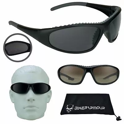 Motorcycle Bifocal Safety Sunglass Reader Sport Non Slip Padded Wind Dust Proof  • $11.99