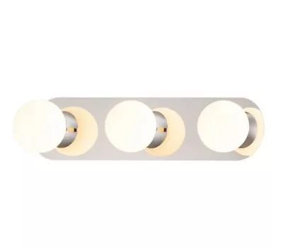 Verve Design Iris Bathroom Wall Vanity LED Light 3 X 5.5W Warm White Chrome • $99