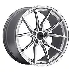 19x8.5 Advanti Racing 80S Hybris Silver W/Machined Face Wheel 5x120 (35mm) • $392.19