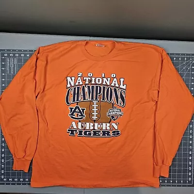Auburn Tigers Tshirt Mens XL BCS Championship Ncaa Football 2010 College Orange • $10