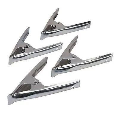 4 X Strong Heavy Duty Metal Clips Market Stall 6  Tarpaulin Clamps Grips     • £8.75