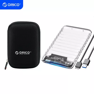 Orico USB 3.0 To 2.5 Inch SATA HDD Hard Disk External Enclosure Transparent Case • $29.99