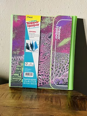 $14 • Buy 2021 Mead Trapper Keeper RETRO Binder Portfolio 90s Tiger Boombox Lisa Frank NEW