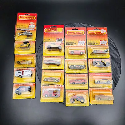 Lot Of 17 Matchbox Cars From 1983 Sealed In Blisters Some Packaging Damaged 🚗 • $43