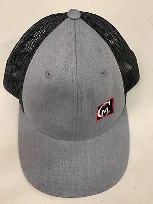 MCM Hat Cap Snap Back Adjustable Black Grey Pre Owned HT 86+132 • $8.93
