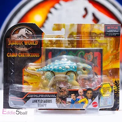 🦕🦖rare New Mattel✨jurassic World Attack Pack Ankylosaurus Bumpy Action Figure • $49.50