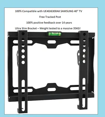 £15.95 • Buy UE40J6300AK SAMSUNG 40  ULTRA SLIM TV BRACKET WALL MOUNT LCD Screen Fixing NEW 